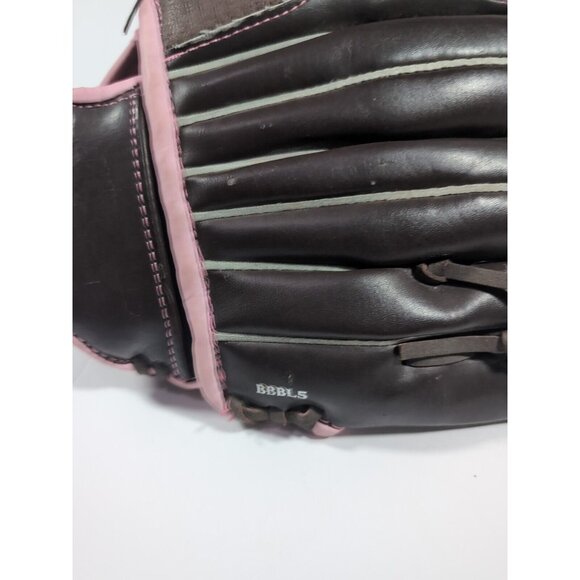 Rawlings WFP120 Fastpitch Softball Glove 12 Inch LHT Brown w/ Pink Trim Leather - Picture 7 of 8